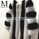 Hot Selling Women Genuine Fox Fur Coat Warm Beautiful Fashion Winter Cape Coat thumbnail-5