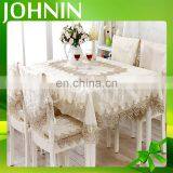 Wholesale Polyester Custom Size High Quality European Table Cloth With Beautiful Lace