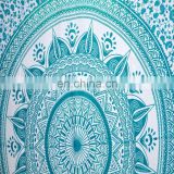 Ombre Green Beach Blanket Queen Tapestry mandala tapestry Exclusive Indian Throw Wall Hanging Wall ethnic art picnic Wholesale