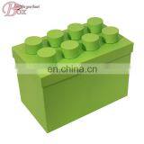 Paper Lego Colorful Chidrens Toy Storage Box thumbnail-3
