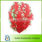 3 Tones WHITE/PURPLE/TURQUOISE Curly Goose Feather Pads,Nagoire Feather Pads for Baby DIY Headband thumbnail-4