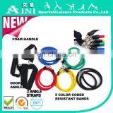 Exercise Bands 11 Pcs Resistance Band Set,custom Rubber Tube for Gym thumbnail-2