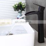 Новый дизайн длинный черный кран для ванной раковины в ванной комнате