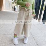 Winter Corduroy Trousers Girls Loose Pants Kids Wide Corduroy Leg Pant for Wholesale thumbnail-4