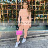 New Styles 2020 Women Solid Color Bodycon Jumpsuit Ladies Sportswear Long Playsuit Women Jumpsuit thumbnail-3