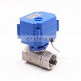 CWX15n 2nm CR05 5wire DC5V DC12V DC24V 1/2inch ,3/4inch and 1inch Female-female Mini Electric Operated Ball Valve thumbnail-7