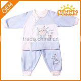Splicing cotton New Born Baby pajamas set