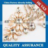 T0526 Wholesale Rhinestone Metal Flower,decorative Metal Flower Flowers Made of Metal YAX-M301 thumbnail-1