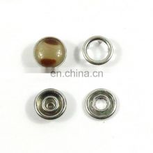 Custom Pearl Resin Shirt Prong Snap Buttons For Baby Clothes