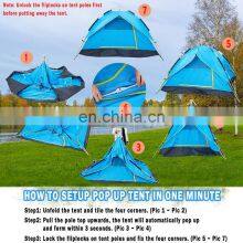 3-4 Person Family Big Portable Outdoor Tent Large Space Automatic Waterproof Camping Tent thumbnail-3