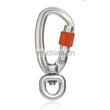 JRSGS 4KN Hot Sale Hiking Aluminum 4KN Swivel Carabiner Hook for Dog Leash High Quality Multi Tool S7805DXE