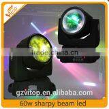 Good quality mini beam lighting led 60W led mini stage moving heads