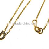 Letter Pendant Gold Plated White Topaz thumbnail-1
