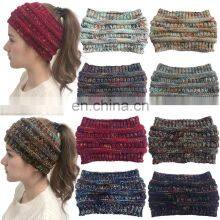 Women Knitted Headband Autumn Winter Girls Hair Accessories Headwear Elastic Hair Band Hair Accessories thumbnail-2