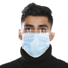 Manufacture PPE equipments disposable surgical medical 3 ply facemask nose mask blue with filter