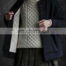 New Winter Wholesale Warm Padding Quilte Jacket Casual Women's Outdoor Stand Collar Sweatshirt Jacket Coats thumbnail-3