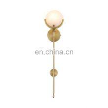 Modern Luxury Wall Lamp For Indoor Bedroom Hotel Room Brass Alabaster Sconce Wall Light thumbnail-3