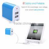 Shenzhen Dual USB Mobile Travel Charger Factory Price 5V 2.1A Mini 2-Port Dual USB Wall Charger