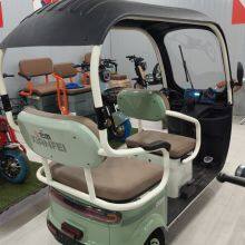 New Electric Tricycle Adults e Trike 3 Wheel Cargo Bike Passenger Motorcycle Adult Electric Tricycles With Roof thumbnail-2