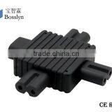 Well-known IEC 320 C8 to 3XC7 AC Power Adapter 3 in 1 C8 C7 AC Power Adapter thumbnail-2