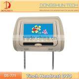 Cheap Price 7" Tft Lcd Car Headrest With Pillow USB SD