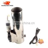 universal 2 inch straight exhaust cutout stainless steel electric exhaust cut out with switch control