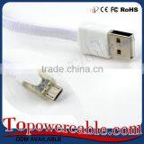 Led Light Double Color Usb 2.0 Weave Data Cable For Samsung S4 For Sony Z3 thumbnail-2