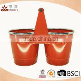 Special design twins colored metal bucket with one handle