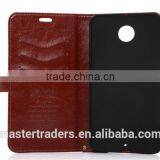 Original K-COOL Fine Sheep Grain Printing Stand PU Leather Wallet Case For Google 6 MT-2829 thumbnail-5