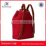 Small Quantity Acceptable High Quality Wholesale Custom Leather Strap Backpack Production thumbnail-1