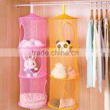3 Shelf Layer Hanging Storage Basket Bags Net Kids Toy STuffed Plush Organizer Bag Bedroom Wall Door Closet thumbnail-2