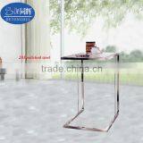 Fashion Hot Sale Stainless Frame Square Glass Corner Stand071# thumbnail-1