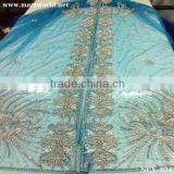blue Indian Sarees with hand sewing beads and stones (NEX-034)                        
                                                Quality Choice