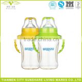 Baby Products Handle Drop Wide Scope With Straw Neonatal PPSU Feeding Bottle 180ML