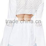 Casaul Design Long Sleeve Backless Ladies Formal Skirt and Blouse thumbnail-3