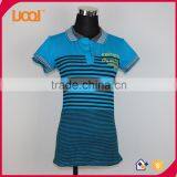 Wholesale 100% Cotton Embroidered Logo Women Custom Polo t Shirt thumbnail-1