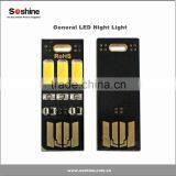 Soshine Portable Mini USB Power 6 LED Night Light Lamp 1W 5V Touch Dimmer White Light for Power Bank Computer Laptop