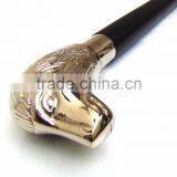 Beautiful Brass Lion Handle Walking Stick/Stylish Antique Walking Stick/Black Wood Walking Stick Wk1119 thumbnail-2