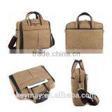 2015 China Wholesale OEM 17 Inch Handle Laptop Bag Canvas