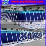 1.3m height Large inflatable water pool with metal frame supporting, swimming pool for kids water park