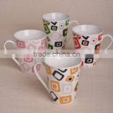 Beautiful Porcelain Coffee Milk Mug Ceramic Funnel Shape Mugs thumbnail-4