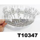Adult Candy Full Round Circle Crystal Pageant Crowns Wholesale thumbnail-1
