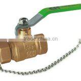 Thread ends water Brass Chain Ball Valve with CSA certificated