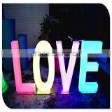 Modern design decorative led alphabet letters, colorful led letters