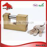 Lipson LS-200K Series Hardened Steel Shackle Kaba Key Rectangular Brass Padlock thumbnail-6