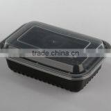 700ml Black Plastic Food Container/take Out Lunch Container/takeaway Bento Box /storage Container/ Disposable Lunch Box