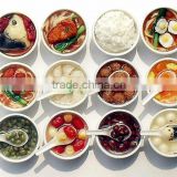 Customized 3D Chinese Cuisine Pattern Magnetic Refrigerator Sticker