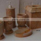 Burma Teak Wood Marble Bathroom Accessories thumbnail-1