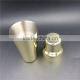 900ml Gold Plated Cocktail Shaker Stainless Steel Bar Tools thumbnail-3