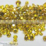 Natural Yellow Color Brilliant Round Cut Diamonds for Jewelery